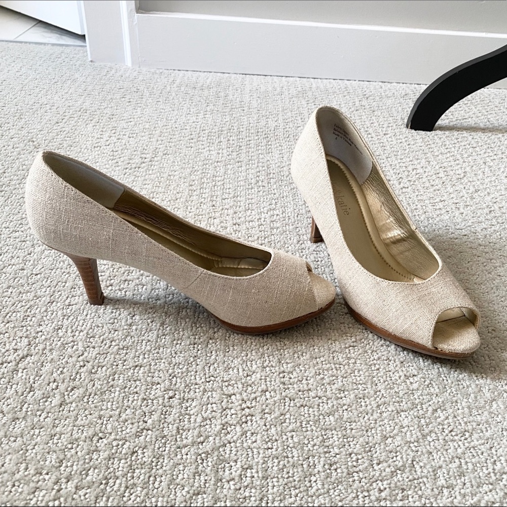 Peep toe heels